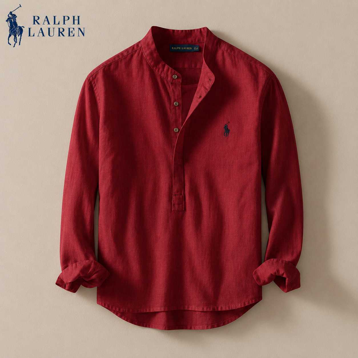 Ralph Chemise casual en lin rayée premium - 1 achetée, 1 offerte