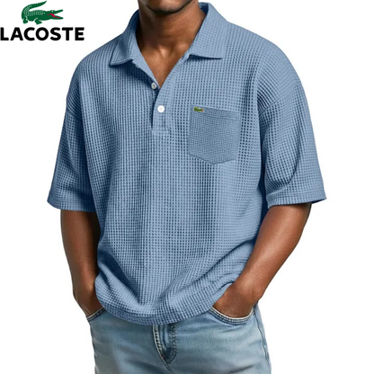 Lacoste – Polo homme texturé avec poche poitrine | 1 acheté = 1 offert