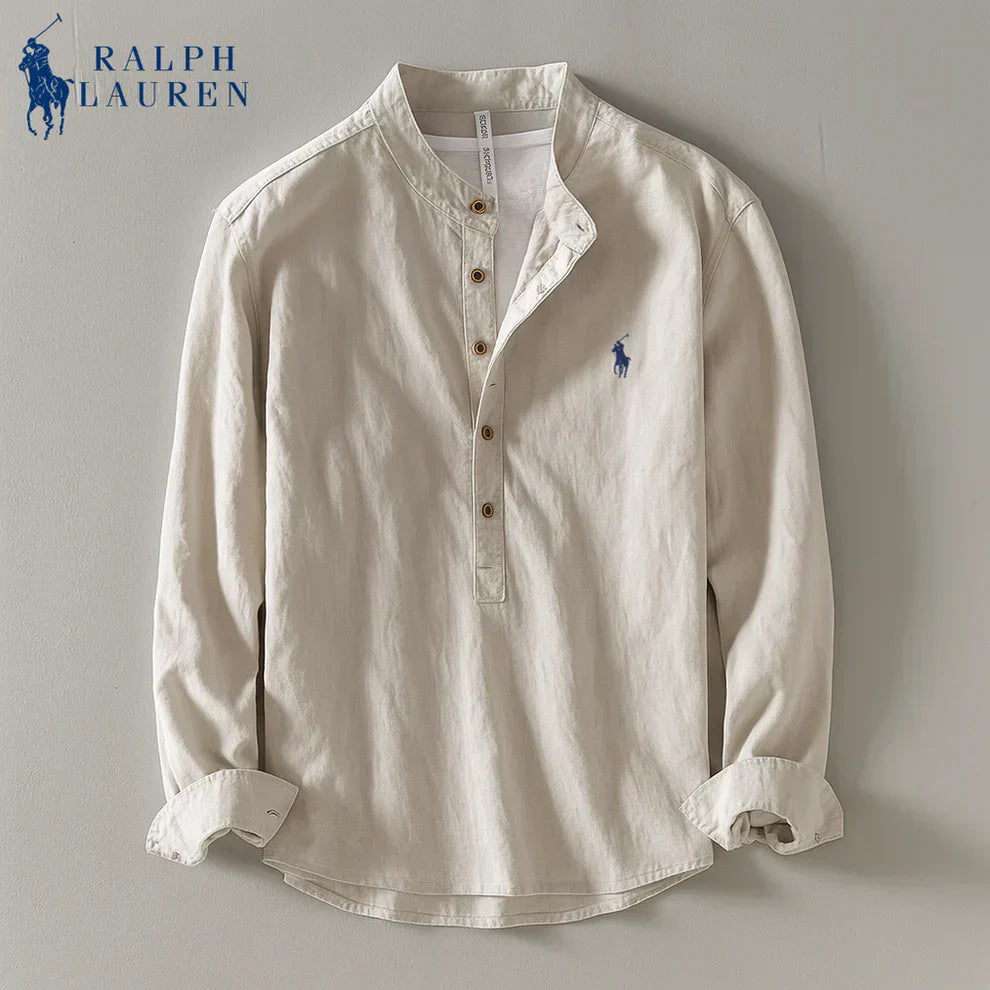 Ralph Chemise casual en lin rayée premium - 1 achetée,  1 offerte