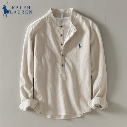 Ralph Chemise casual en lin rayée premium - 1 achetée,  1 offerte