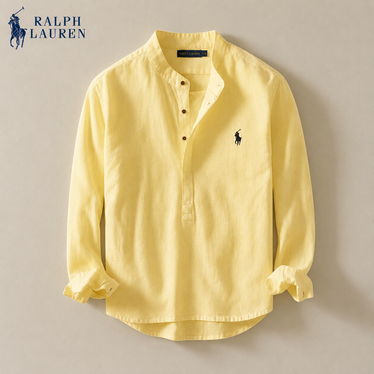 Ralph Chemise casual en lin rayée premium - 1 achetée,  1 offerte