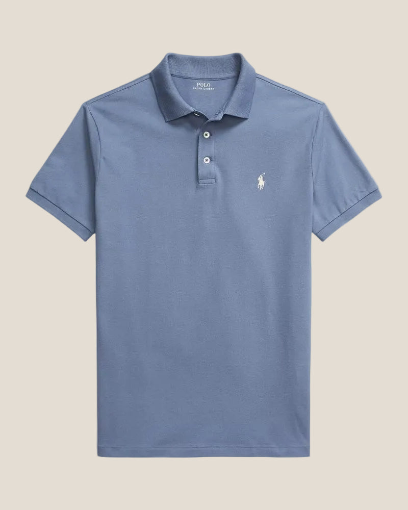 Polo en mesh extensible coupe slim personnalisée Ralph - 1 acheté,  1 offert