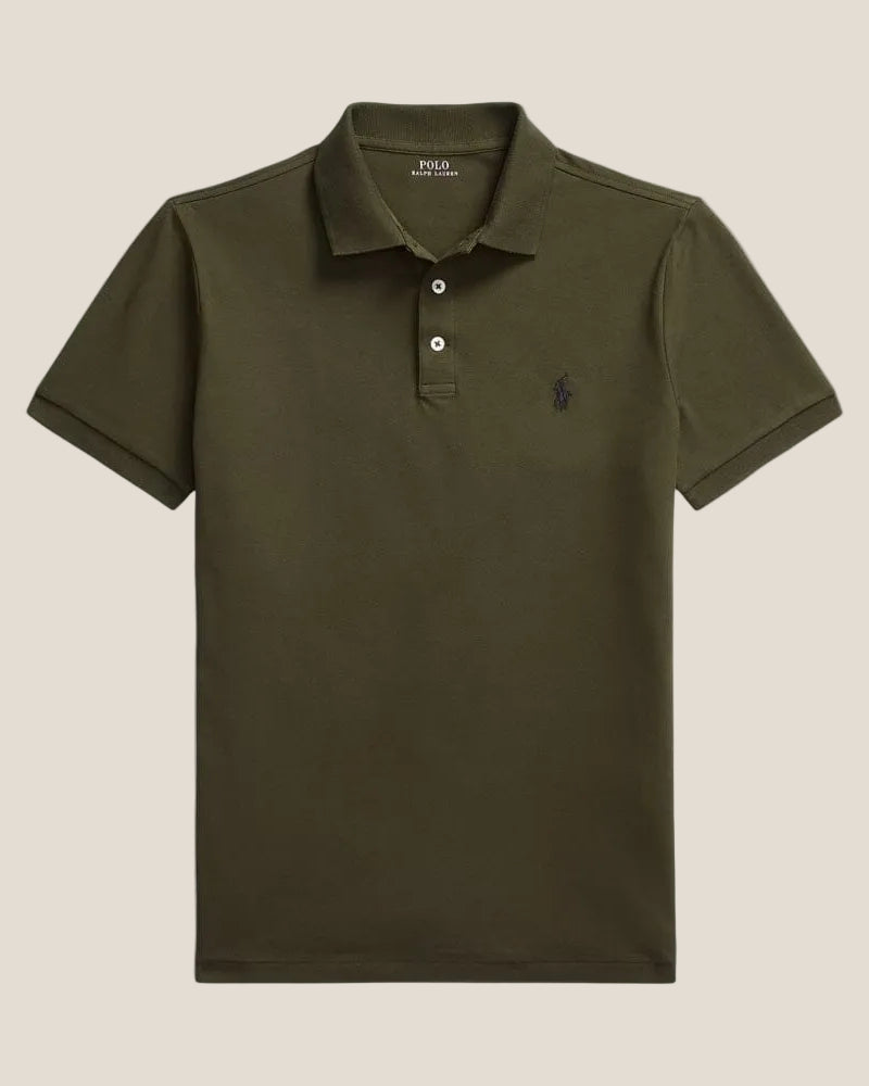 Polo en mesh extensible coupe slim personnalisée Ralph - 1 acheté,  1 offert