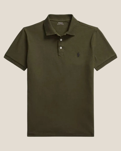 Polo en mesh extensible coupe slim personnalisée Ralph - 1 acheté,  1 offert