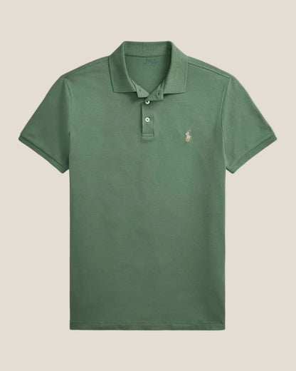 Polo en mesh extensible coupe slim personnalisée Ralph - 1 acheté,  1 offert